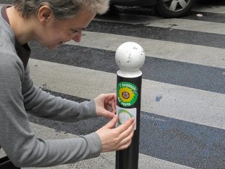 We also went guerrilla and the team recreated the logo to be an elemental sign—it just seemed to want that. We printed 10,000 stickers, some of which went worldwide. Here, one becomes part of Paris street art. If you’d like a sticker, email me at bradl@ci.issaquah.wa.us and I’ll set you up.