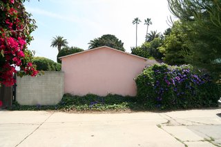 Dwell Home Venice: Part 1 - Photo 7 of 10 - The back of the property as seen from the rear alley. The pink colored structure is an existing single car garage which will be deconstructed at the same time as the cottage.