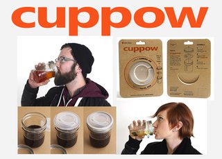 The Cuppow turns Mason jars into to-go cups.