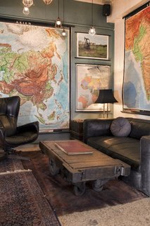 The lobby is decked out with vintage furniture sourced mostly from small American cities.