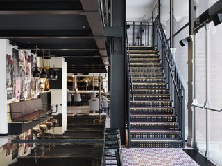 The bar is located on the ground floor and has a steady rotation of DJs and live bands to entertain guests. It's also open to the public.