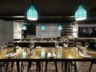 Here's the restaurant downstairs, Teaterbrasseriet. It serves traditional Swedish fare with ingredients sourced locally. I've not had the chance to dine there yet, but the menu looks delicious. Expect to pay about 115 SEK ($17) for first courses and 250 SEK ($38) for mains.
