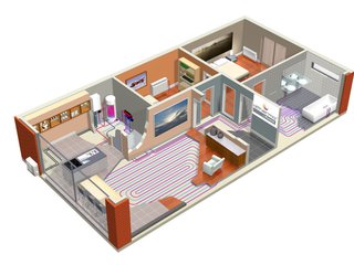 The Daikin Altherma air source heat pump system is a cutting edge new heating, hot water, and cooling system that delivers similar levels of performance at a lower cost. Photo courtesy of Daikin.