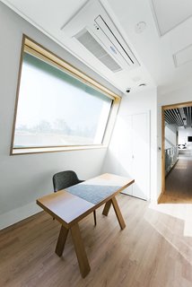 Just VentingThough a tight thermal envelope is critical to the E+ Home’s sustainability, Kolon’s heat recovery ventilation and air filtration systems (above the desk) help ease the load.