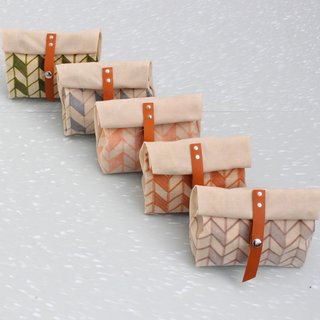 Amber Jensen's waxed canvas pencil case.