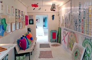 Colour Makes People Happy - Photo 5 of 5 - Simon March set up the Colour Makes People Happy Shop just over a year ago in Dulwich, southeast London. It took four years of restoration work to transform the space from a derelict wreck into a shop and studio space, which also doubles as his flat. The space has a gallery feel that encourages customers to stroll in and out admiring Simon’s various trinkets. Future projects include turning the back room of the shop into a cinema space for film screenings.
