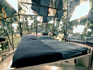 One of the original Propeller Island rooms, the Mirror Room is designed to make you feel as though you are inside a kaleidoscope. The room comes with an unusual tagline, "Warning: very sexy."
