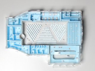 Model of the center's floorplan.