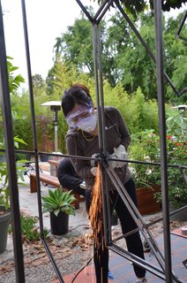 The Making of Screenplay: Part 7 - Photo 4 of 9 - We then grind the welds smooth with the angle grinder.