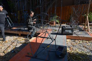The Making of Screenplay: Part 7 - Photo 6 of 9 - We added an extension to the original platform in order to support the seating element.