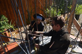 The Making of Screenplay: Part 7 - Photo 7 of 9 - We are constantly discussing the best ways to connect and correct construction challenges.