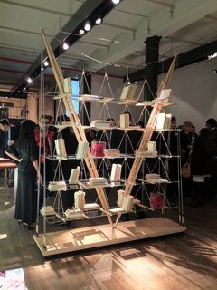 The Veliero bookshelf by Franco Albini made its U.S. debut at Cassina's SoHo showroom on Tuesday, May 1st.