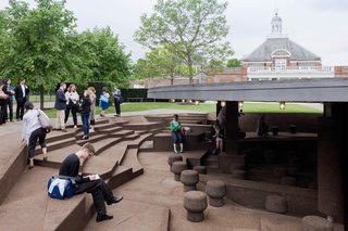 The 2012 Serpentine Pavilion designed by Herzog & de Meuron and Ai Weiwei. Photo by Iwan Baan.