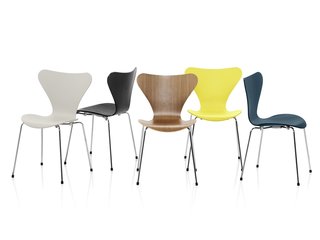 Fritz Hansen on Knockoffs and Authentic Design - Photo 1 of 4 - The Series 7 chair, designed by Arne Jacobsen in 1955 and today one of Fritz Hansen's most frequently knocked-off products.