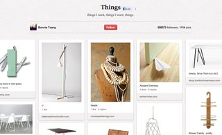 Bonnie Tsang's Things board has 1,117 pins of things she "needs and wants."