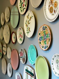Porches Inn, North Adams, Massachusetts - Photo 18 of 21 - Part of an ongoing motif, vintage and thrifted plates are set up throughout the interior of rooms and in several of the hallways.