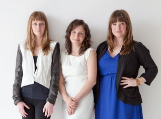 Left to right: Crystal Ellis, Stephanie Beamer, and Hillary Petrie of Egg Collective. The women won the ICFF Editors' Award for Best New Designer this year.