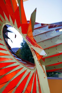 Here's a detailed shot of the sculpture. The installation will be on view until October 14, 2012.