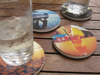 From Phone to Stone: Coastermatic - Photo 3 of 5 - Images are printed by an American manufacturer on a sandstone aggregate.