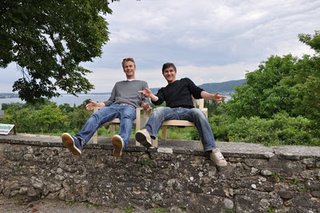 Democratic Design: The Work of Le Van Bo - Photo 4 of 6 - This is Moritz and Elmar, two DIY chair makers from the Bodensee area of Germany. They had no jobs when they built their 24 Euro chairs, and the experience strengthened their friendship. "They sent this picture in to the Hartz IV Moebel website for my book. This is one of the ways that the Karma Economy has worked for me," says Van Bo. "The KE concept, developed by Danny Iny, about how to help helpful people so that we create a vibrant community without having to use money—has been great for me. These guys are enjoying their new chairs, and I have a book that elucidates my ideas. Everyone is happy!"