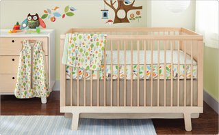 "One of our favorite products is Skip Hop's latest bedding line "Complete Sheet," it's clever and decorative sheet sets give parents the option to go bumper-less without sacrificing style," says Joana McKenna. Photo from Skip Hop.