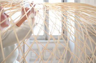 The exhibition is informed by the designer's extensive background in textiles and materials research. Her work with choreographers, fashion designers, and filmmakers explores interactions between environments, interior spaces, and people.