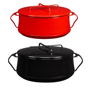 Modern Cookware, Old and New - Photo 4 of 4 - Top: Red 4-quart Kobenstyle casserole, $99.95 (on sale!). Bottom: Black 6-quart Kobenstyle casserole, $119.95 (also on sale!).