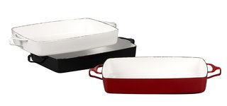 Modern Cookware, Old and New - Photo 1 of 4 - Kobenstyle large bakers in white, black and red, $99.95 each.