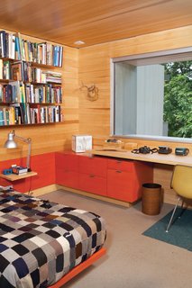 James's bedroom furniture was custom designed by Hatch Workshop.