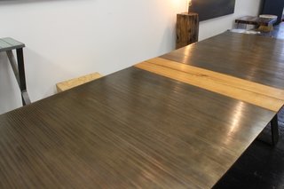 Open Studios at City Modern - Photo 6 of 26 - Velloso works primarily in steel and wood. A table like this is made of 246 steel bars welded together and takes him about three weeks to complete.