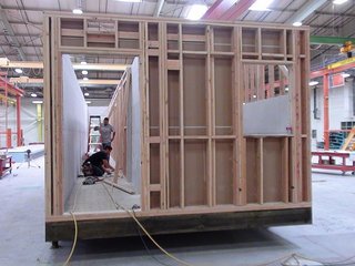 Mini Apartments and Next-Wave Prefab, Part 2 - Photo 3 of 4 - A view of the Harriet Street apartment units under construction in ZETA's factory near Sacramento.