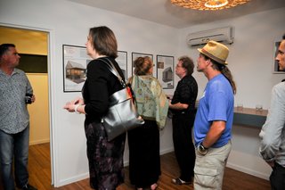 Dwell Party Highlights: Celebrating Prefab Design at SXSW Eco - Photo 3 of 20 - The first guests arrive for the prefab walk through.