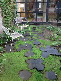 City Modern Home Tours: Brooklyn - Photo 10 of 51 - One of the most delightful discoveries on the tour of this home: a courtyard garden enclosed by glass, as seen from the master bedroom.