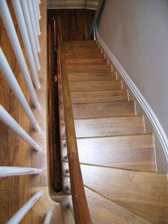 City Modern Home Tours: Brooklyn - Photo 31 of 51 - Light travels to each level of the home via the continuous staircase.