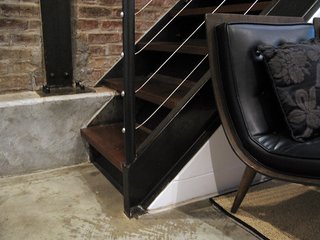 City Modern Home Tours: Brooklyn - Photo 40 of 51 - Staircase detailing on the bottom floor.