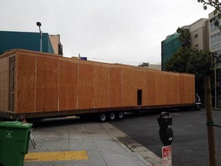 When the modules were completed in the factory, they were shipped to the site in stages. At the destination, crews faced challenges typical of a dense urban infill site, with narrow streets and traffic.