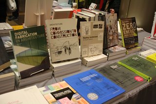 An example of the titles on view.