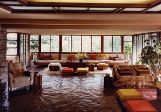 Inside Fallingwater on iconichouses.org