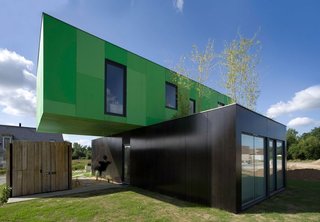 12 Shipping Container Homes That Challenge the Meaning of Shelter - Photo 11 of 12 - CG Architectes stacked two containers perpendicularly for this house in Brittany, France.