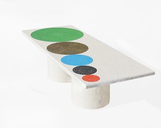 Coffee Table, 2012. Bisazza tiles. By Pierre Charpin.