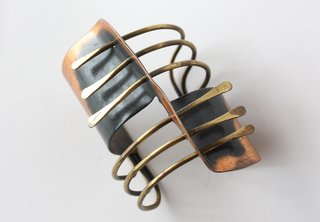 Modern Cuff, 1948. Brass, copper. By Art Smith.