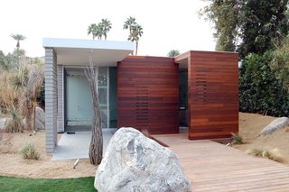 A small casita sits at the back of the F5 residence in Indian Wells, California.