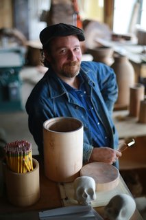 Joshua Vogel in his Hudson Valley, New York, studio.