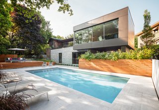 15 Modern Additions to Traditional Homes - Photo 9 of 15 - Thellend Fortin Architectes designed this two-story addition in the OUtremont neighborhood of Monteal to capture views from the steeply sloping lot.