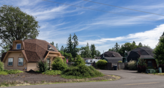 8 Companies That Are Revolutionizing Kit Homes - Photo 3 of 9 - Geodesic domes were first popularized by R. Buckminster Fuller in the mid-twentieth century, but the extremely strong and stable structures have since been developed into sustainable, wind-resistant models. Oregon Dome produces wind and hurricane resistant geodesic dome kits in thousands of plans, sizes, and shapes. Each can easily be built by the customers themselves, no special equipment necessary.