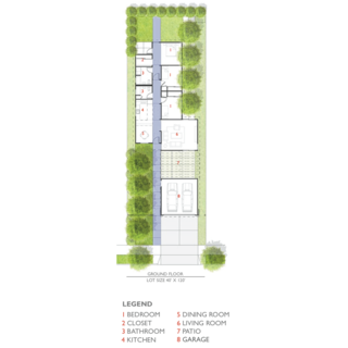Vibrant Affordable Housing Prototypes in Los Angeles - Photo 6 of 11 - The 53rd Street Prototype was built on a 40-foot-wide lot.