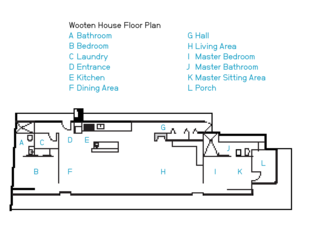 The Wooten House Floor Plan.