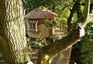 Founded by a Simon Parfett, a former climate scientist who wanted to do more work with his hands, Bower House Construction designs and builds custom treehouses out of Bruton, a rural town near Somerset, England. While the entire operation may seem a bit Middle-earth, Parfett's bespoke structures speak to a love of craft and nature. From custom creations for hotels to the small Pod pictured above, a wooden prefab of sorts meant for those looking for an extra room, his designs are as flexible as a sapling.