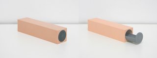 Pencil Box, 2009—Pens and pencils mysteriously disappearing from your desk? Have no fear, the beige and gray machined resin Pencil Box is here.