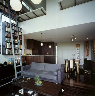 This Japanese-Style Box Home Boasts a Two-Story Bookcase - Photo 2 of 7 -